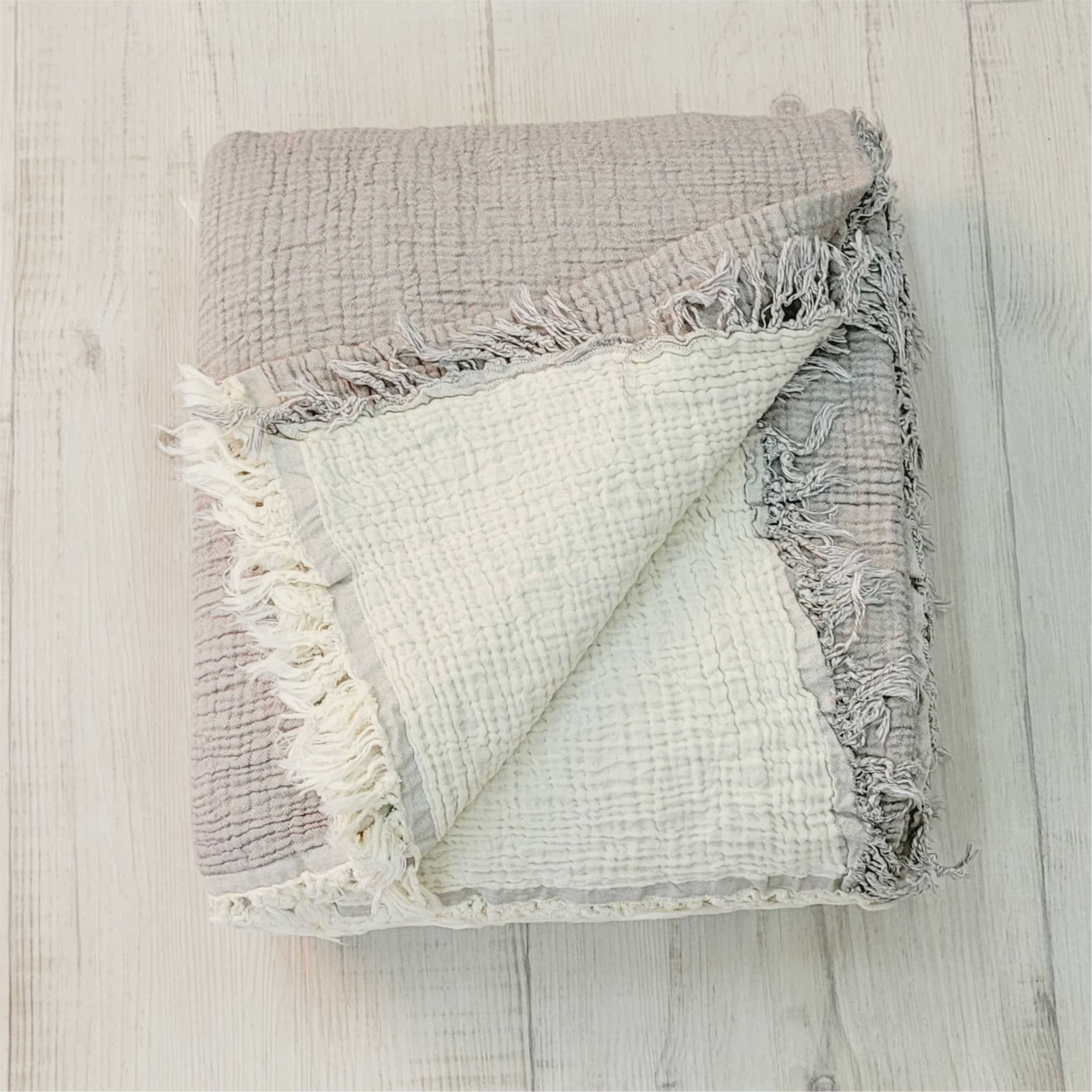 כיסוי מיטה כותנה טטרה בסגנון בוהו