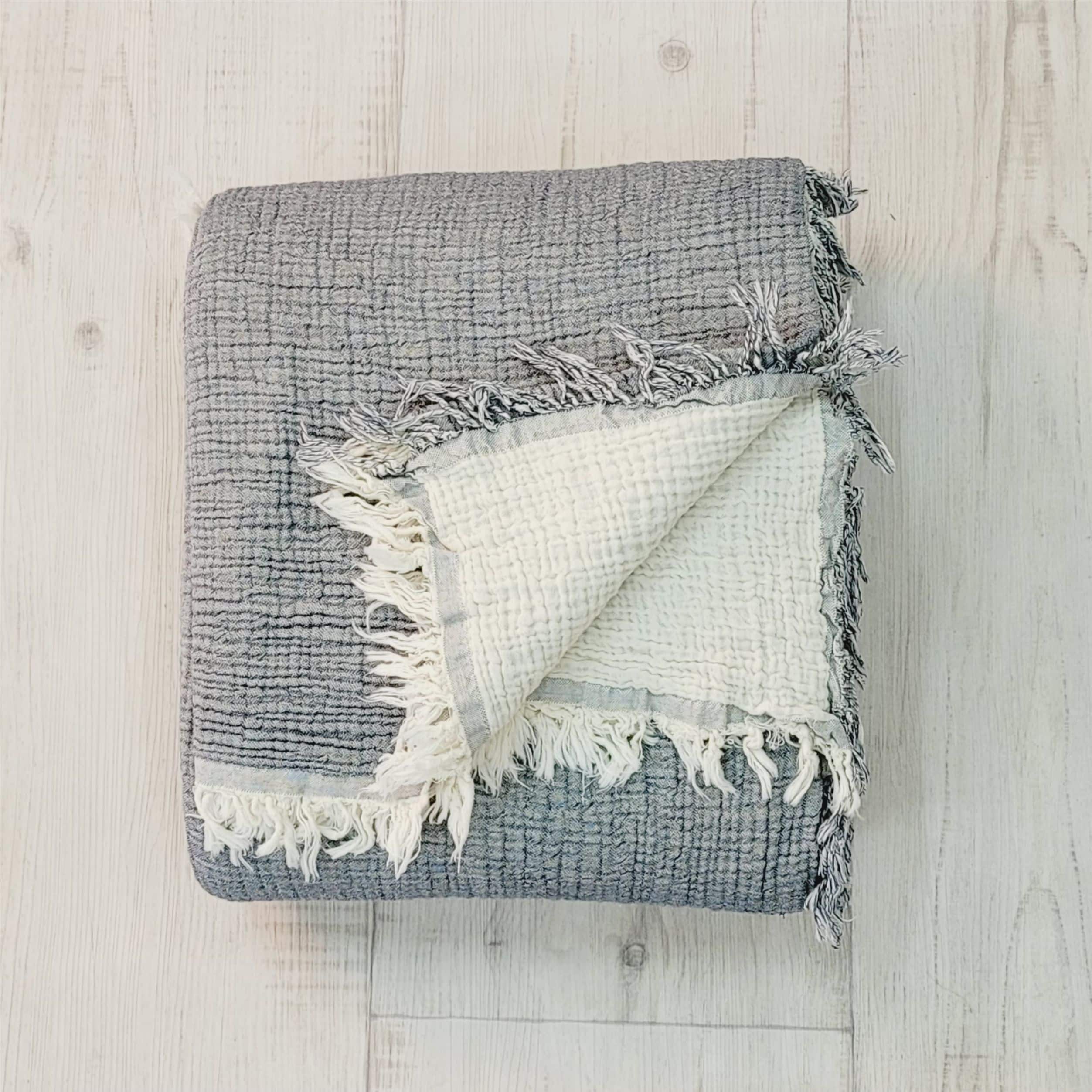 כיסוי מיטה כותנה טטרה בסגנון בוהו