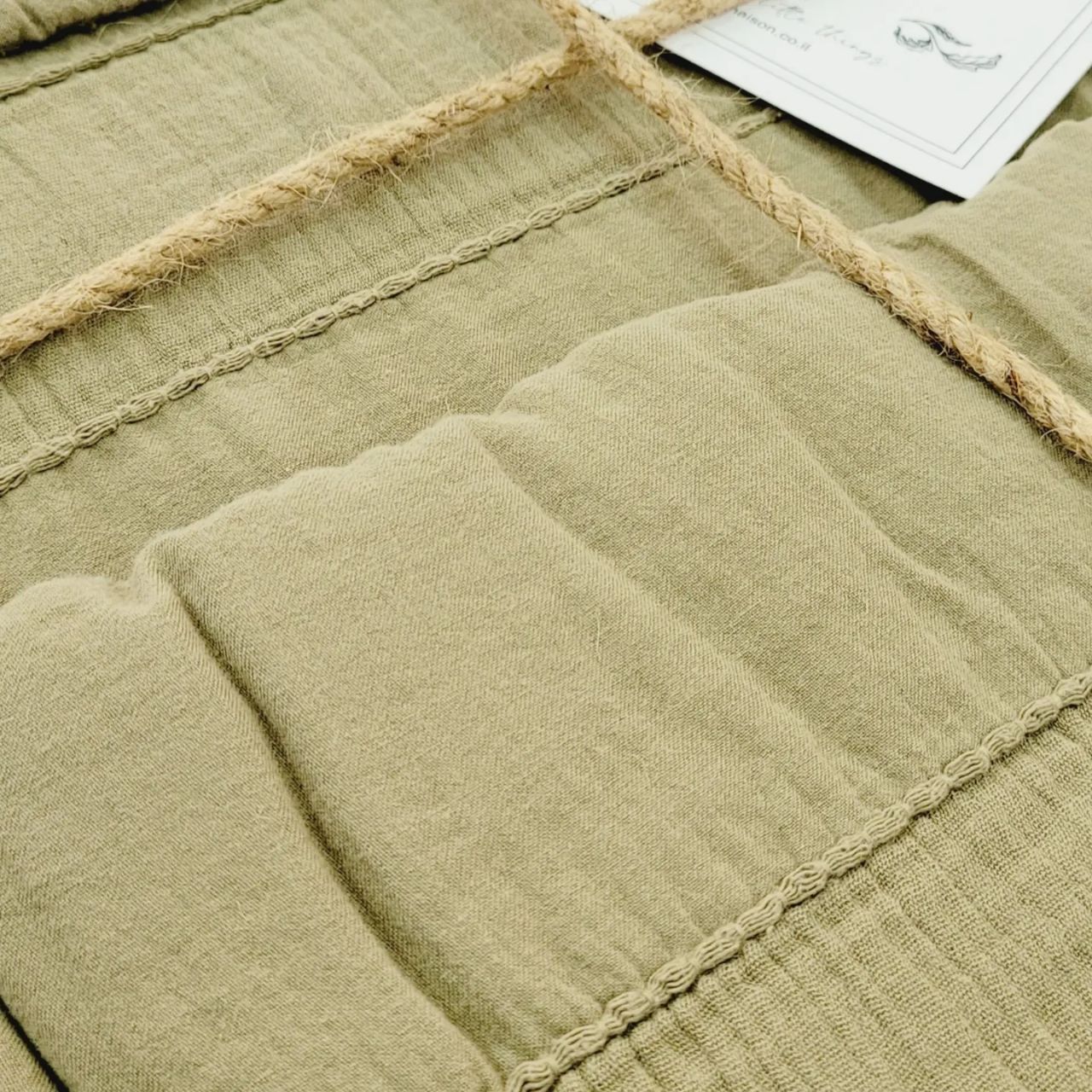 סט מצעי כותנה אנדלוסיה אקארד זית