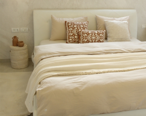 סט מצעים פשתן&כותנה לבן: הטוב משני העולמות