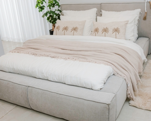 סט מצעי טטרה זוגי עם פרנזים- רכות טבעית, עיצוב נצחי