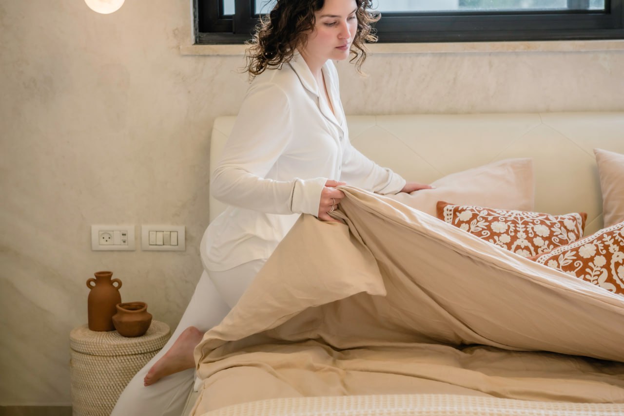 סט מצעים 100% פשתן: היוקרה הטבעית של שינה מאוזנת